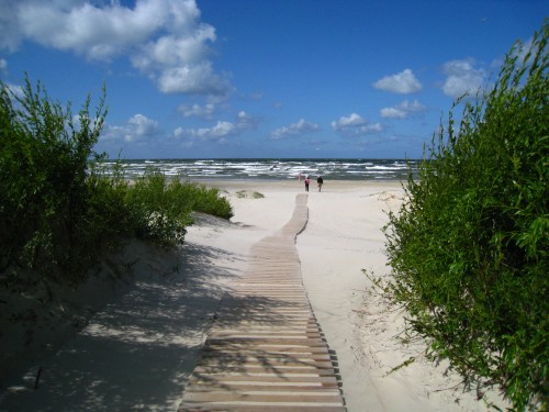 Après les dunes, la mer (agitée ce jour là)